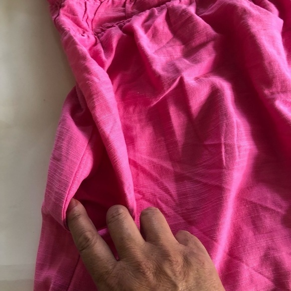 Ingrid & Isabel Maternity Pink Short Sleeve Woven Mini Maternity Dress Size S - Picture 10 of 11